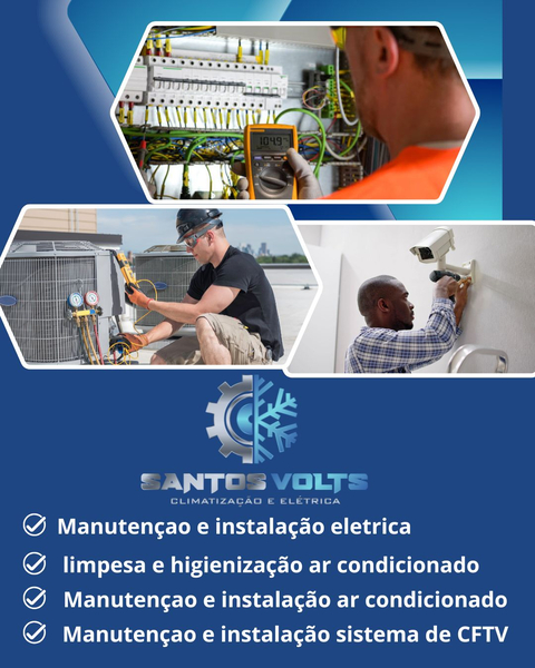 Foto da capa de Santos volts Climatização e Elétrica | Ar condicionado e Eletricista em Betim MG